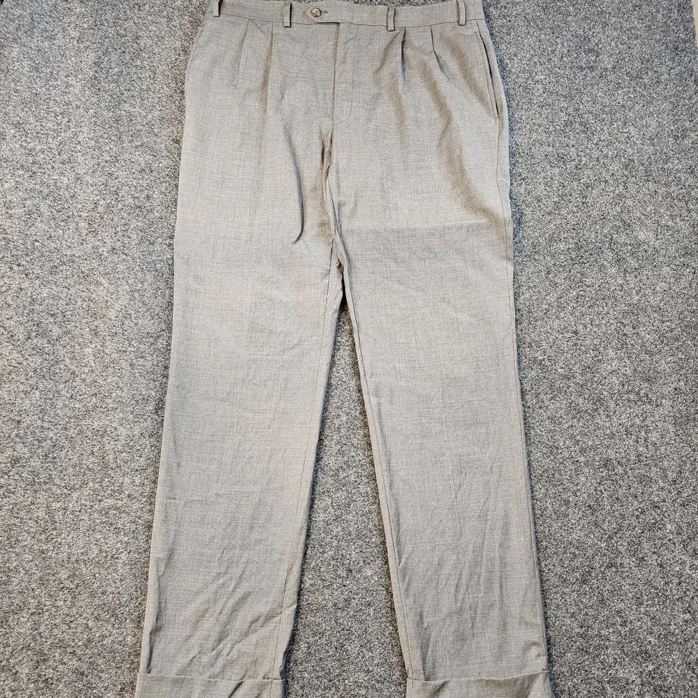 Lauren Ralph Lauren High Performance Wool Stretch Dress Pants Gray 38x34